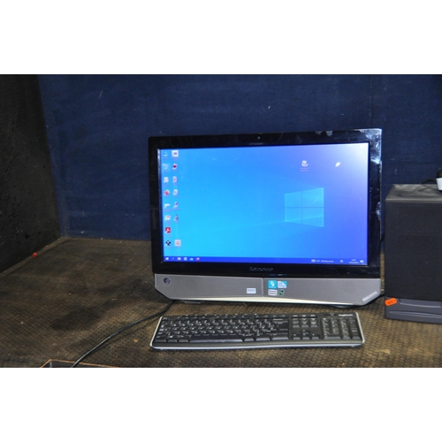 1089 - A LENOVO IDEACENTRE B320 ALL IN ONE COMPUTER with 21.5in touch screen, Logitech wireless keyboard (n... 