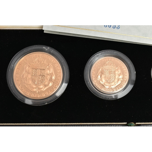 11 - A 500TH ANNIVERSARY 1489-1989 GOLD PROOF SOVEREIGN COLLECTION, to include a Five-Pound coin, 39.94 g... 