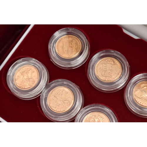 12 - A ROYAL MINT HALF SOVEREIGN PORTRAIT COLLECTION, including seven gold Half Sovereign coins in box of... 