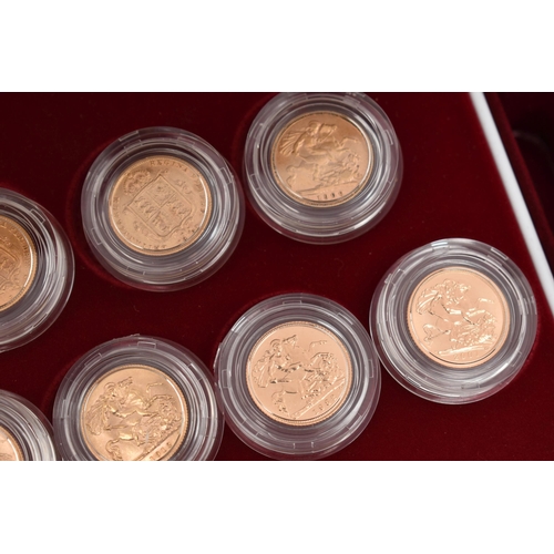 12 - A ROYAL MINT HALF SOVEREIGN PORTRAIT COLLECTION, including seven gold Half Sovereign coins in box of... 