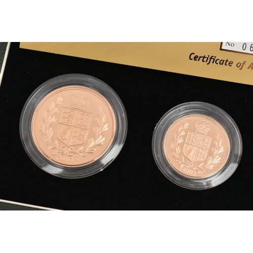 26 - A 2002 UNITED KINGDOM GOLD PROOF 4-COIN BOXED SOVEREIGN SET, (Rose Gold) including Timothy Noads Shi... 