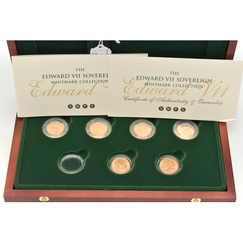 29 - A SOVEREIGN MINTMARK COLLECTION OF 6X GOLD FULL SOVEREIGN COINS, to include 1904 Edward VII Sydney M... 