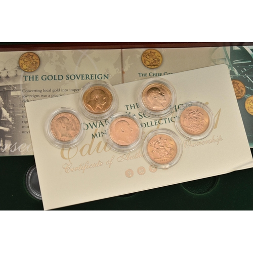 29 - A SOVEREIGN MINTMARK COLLECTION OF 6X GOLD FULL SOVEREIGN COINS, to include 1904 Edward VII Sydney M... 