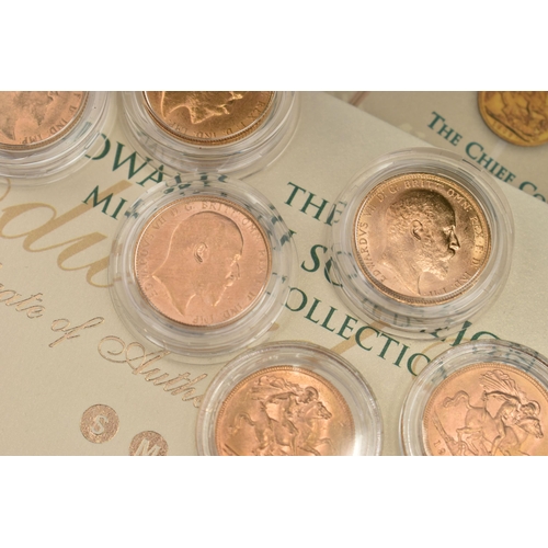 29 - A SOVEREIGN MINTMARK COLLECTION OF 6X GOLD FULL SOVEREIGN COINS, to include 1904 Edward VII Sydney M... 