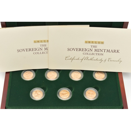 30 - THE ROYAL MINT CASED SOVEREIGN MINTMARK COLLECTION, to include seven Sovereigns of George V with Min... 