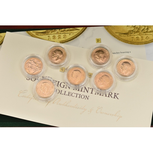 30 - THE ROYAL MINT CASED SOVEREIGN MINTMARK COLLECTION, to include seven Sovereigns of George V with Min... 