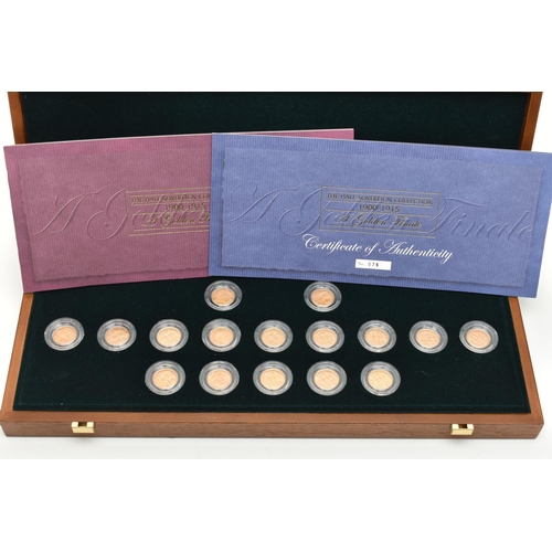 31 - THE GOLD HALF-SOVEREIGN CASED COIN COLLECTION 1900-1915, to include sixteen (16) A Gold Finale Colle... 