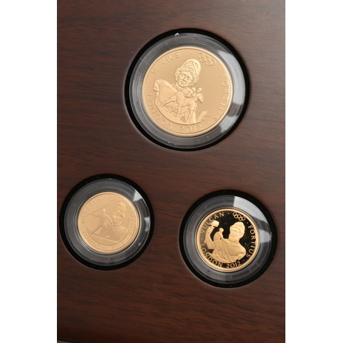 32 - THE ROYAL MINT LONDON 2012 CITIUS ALTIUS FORTIUS COIN SET, (Faster Higher Stronger) gold nine coin P... 