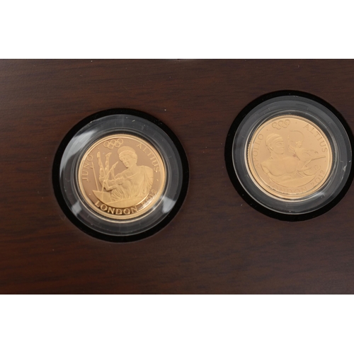 32 - THE ROYAL MINT LONDON 2012 CITIUS ALTIUS FORTIUS COIN SET, (Faster Higher Stronger) gold nine coin P... 