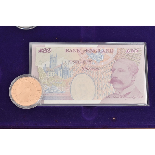 34 - QUEEN ELIZABETH CORONATION ANNIVERSARY CROWN & BANKNOTE COLLECTION, to include Banknotes £5, £10, £2... 