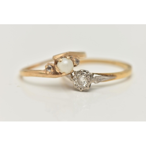 112 - AN 18CT GOLD SINGLE STONE DIAMOND RING, a round brilliant cut diamond, approximate diamond weight 0.... 