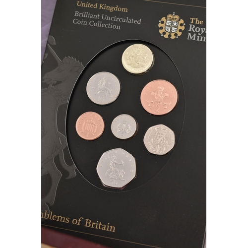 212 - A RED BOX OF ROYAL MINT SILVER AND SILVER PROOF COINS TO INCLUDE 17 BRITANNIA COINS (Some with Marks... 