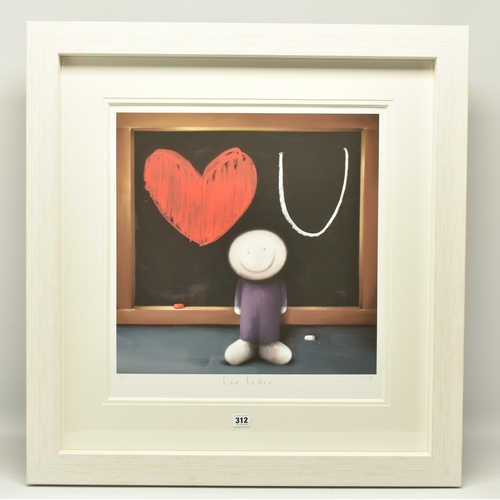 312 - DOUG HYDE (BRITISH 1972) 'LOVE LETTER', a signed limited edition print on paper, depicting a smiling... 