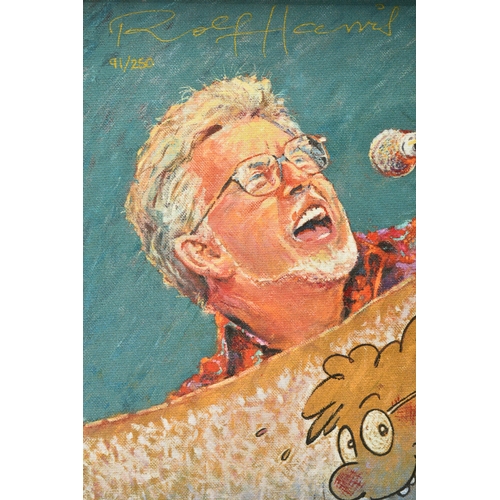 313 - ROLF HARRIS (AUSTRALIA 1930-2023) 'ROLF SINGS', a signed limited edition print on canvas board, depi... 