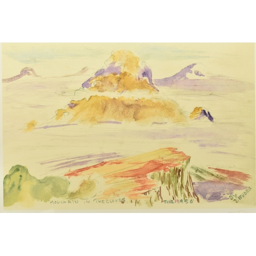 315 - JIMI HENDRIX (AMERICA 1942-1970) 'MOUNTAIN IN THE CLOUDS', a limited edition print of a landscape or... 