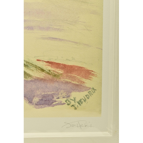 315 - JIMI HENDRIX (AMERICA 1942-1970) 'MOUNTAIN IN THE CLOUDS', a limited edition print of a landscape or... 