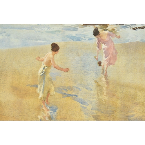 318 - WILLIAM RUSSELL FLINT (1875-1969) 'RETREAT FROM THE SUN', a signed limited edition print depicting t... 