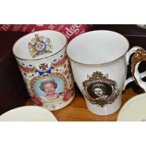 357 - A GROUP OF ROYAL COMMEMORATIVE CERAMICS, to include a boxed Emma Bridgewater 'Golden Jubilee' four c... 