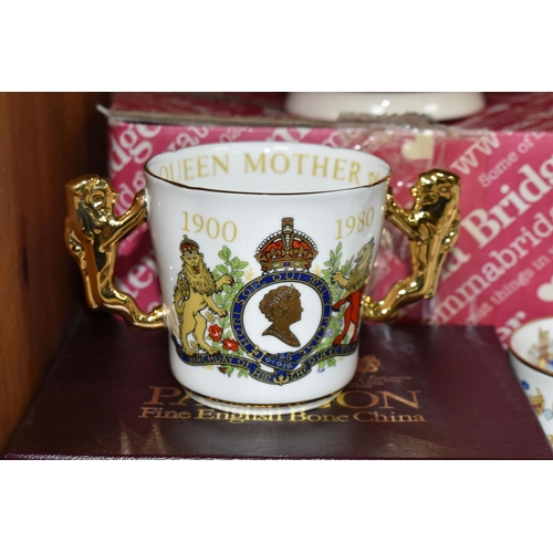 357 - A GROUP OF ROYAL COMMEMORATIVE CERAMICS, to include a boxed Emma Bridgewater 'Golden Jubilee' four c... 