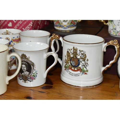 357 - A GROUP OF ROYAL COMMEMORATIVE CERAMICS, to include a boxed Emma Bridgewater 'Golden Jubilee' four c... 