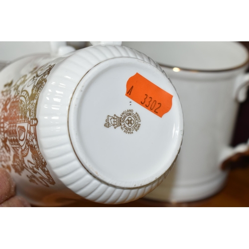 357 - A GROUP OF ROYAL COMMEMORATIVE CERAMICS, to include a boxed Emma Bridgewater 'Golden Jubilee' four c... 