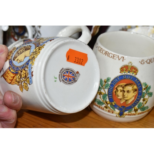 357 - A GROUP OF ROYAL COMMEMORATIVE CERAMICS, to include a boxed Emma Bridgewater 'Golden Jubilee' four c... 