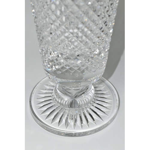 362 - A LARGE STUART CRYSTAL 'BEACONSFIELD' PATTERN VASE, height 37cm (1) (Condition Report: no obvious da... 