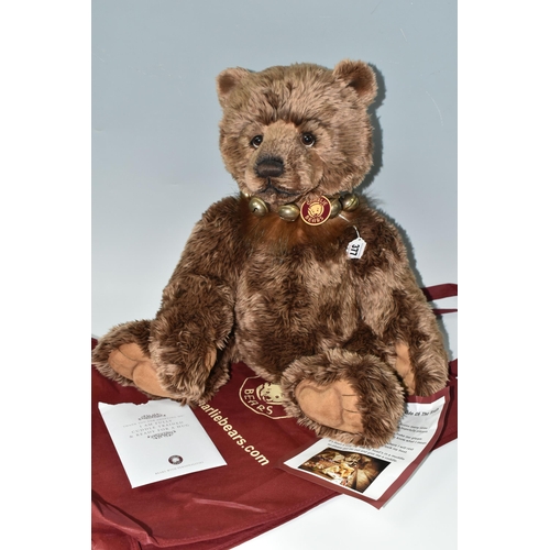 377 - A CHARLIE BEARS 'BRUTUS' TEDDY BEAR, no CB131388, designed by Isabelle Lee, height approximately 62c... 