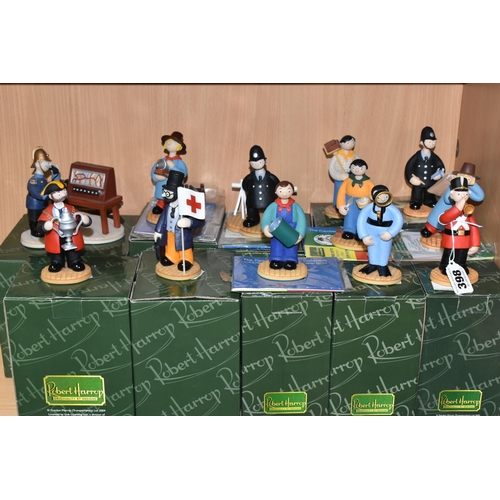 398 - TWELVE BOXED ROBBERT HARROP CAMBERWICK GREEN COLLECTION FIGURES, comprising CG60 The Bugler (Soldier... 