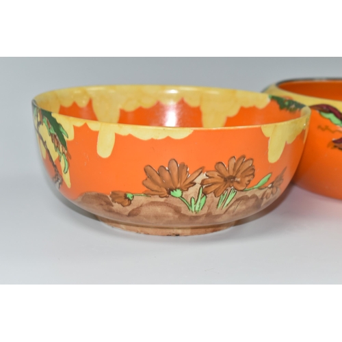 399 - TWO WILKINSON LIMITED BOWLS IN THE INDIAN SUMMER AND MEMORY LANE PATTERNS, printed and painted decor... 