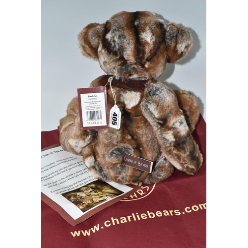 405 - A CHARLIE BEAR 'BASHFUL' CB141422, exclusively designed by Isabelle Lee, height approx. 41cm, with t... 