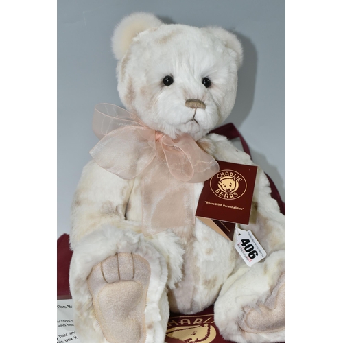 406 - A CHARLIE BEAR 'JANE' CB161634, exclusively designed by Isabelle Lee, height approx. 41cm, with tags... 