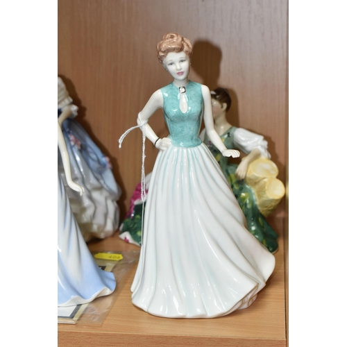 408 - SIX ROYAL DOULTON LADIES, comprising Classics 'Anne Marie' HN4522, 'Elyse' HN2474, 'Alice' HN3368, T... 