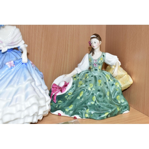 408 - SIX ROYAL DOULTON LADIES, comprising Classics 'Anne Marie' HN4522, 'Elyse' HN2474, 'Alice' HN3368, T... 