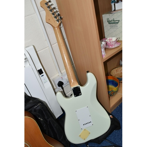 431 - A 'BANDIT'  ELECTRIC GUITAR, cream  body, two or three small dents to front, a few scuffs and scratc... 