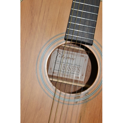 432 - A TAKAMINE G SERIES ACOUSTIC ELECTRIC GUITAR,  six string guitar, model number EGS-330S with a soft ... 