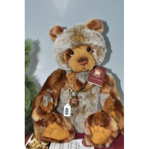 455 - TWO CHARLIE BEARS 'SQUIZZLE' CB141433 AND HOLLYBERRY CB621365, exclusively designed by Isabelle Lee,... 