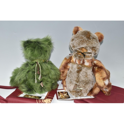 455 - TWO CHARLIE BEARS 'SQUIZZLE' CB141433 AND HOLLYBERRY CB621365, exclusively designed by Isabelle Lee,... 