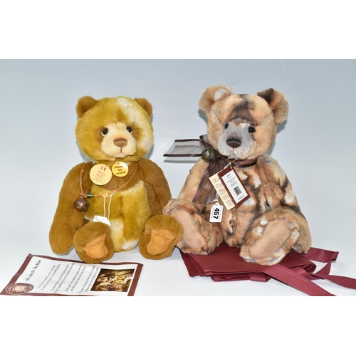 457 - TWO CHARLIE BEARS 'MARZIPAN' CB631452 AND JEMIMA CB151514, exclusively designed by Isabelle Lee,  wi... 