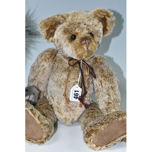 461 - TWO CHARLIE BEARS 'CARLO' CB161665B AND BURMA CB171718, exclusively designed by Isabelle Lee,  with ... 