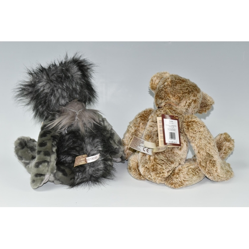 461 - TWO CHARLIE BEARS 'CARLO' CB161665B AND BURMA CB171718, exclusively designed by Isabelle Lee,  with ... 