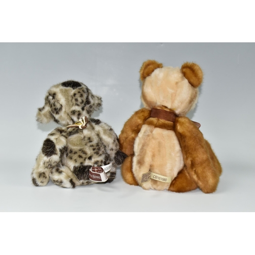 463 - TWO CHARLIE BEARS 'CRUMPET' CB140036A DESIGNED BY HEATHER LYELL AND JUDY CB161680, exclusively desig... 