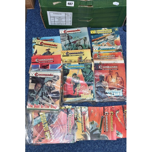 487 - A QUANTITY OF ASSORTED ANNUALS, COMICS, STAMPS AND CIGARETTE CARDS ETC., to include a quantity of 19... 