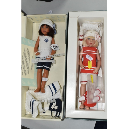 492 - TWO BOXED KISH & COMPANY BEACH GIRLS DOLLS, 'Cassie' and 'Buffy', both appear complete with accessor... 