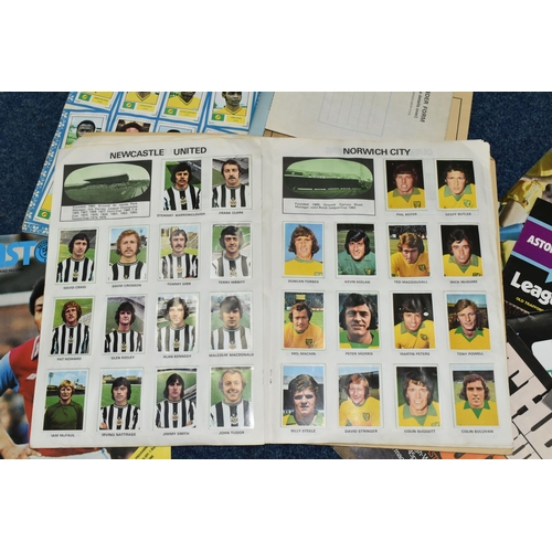 499 - AN F.K.S. WONDERFUL WORLD OF SOCCER STARS WORLD CUP 1974 STICKER/STAMP ALBUM, complete except missin... 