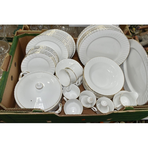 521 - SIX BOXES AND LOOSE CERAMICS AND GLASSWARE, to include a Royal Doulton 'John Barleycorn' character j... 