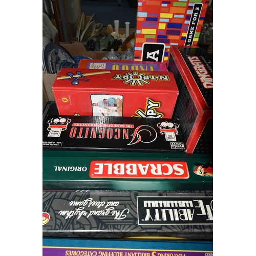 532 - TWO BOXED OF ASSORTED BOARD GAMES ETC, to include Balderdash, Games of Fortune, Go For Broke, Diplom... 