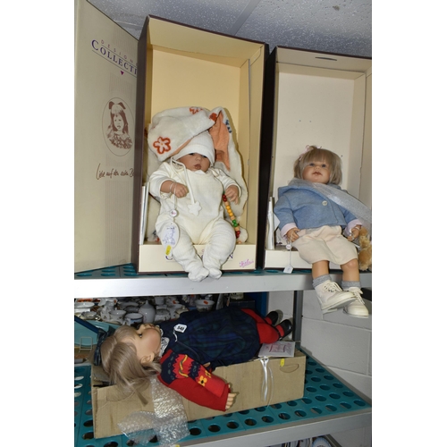 540 - THREE BOXED ZAPF CREATION DESIGNER COLLECTION DOLLS, 'Perle' designed by Brigitte Leman, No.7 of 199... 