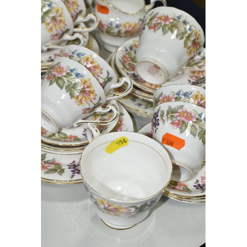 556 - A GROUP OF PARAGON 'COUNTRY LANE' PATTERN COFFEE AND TEAWARE, comprising  a cake plate, coffee pot, ... 