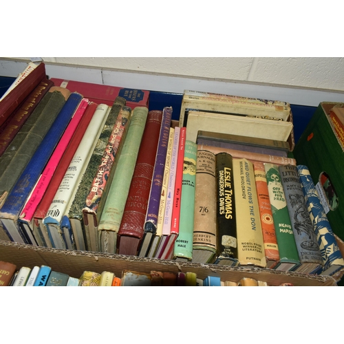 600 - SIX BOXES OF BOOKS, approximately one hundred and twenty mostly mid-century children's and young adu... 